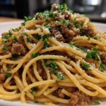 Garlic Beef Pasta