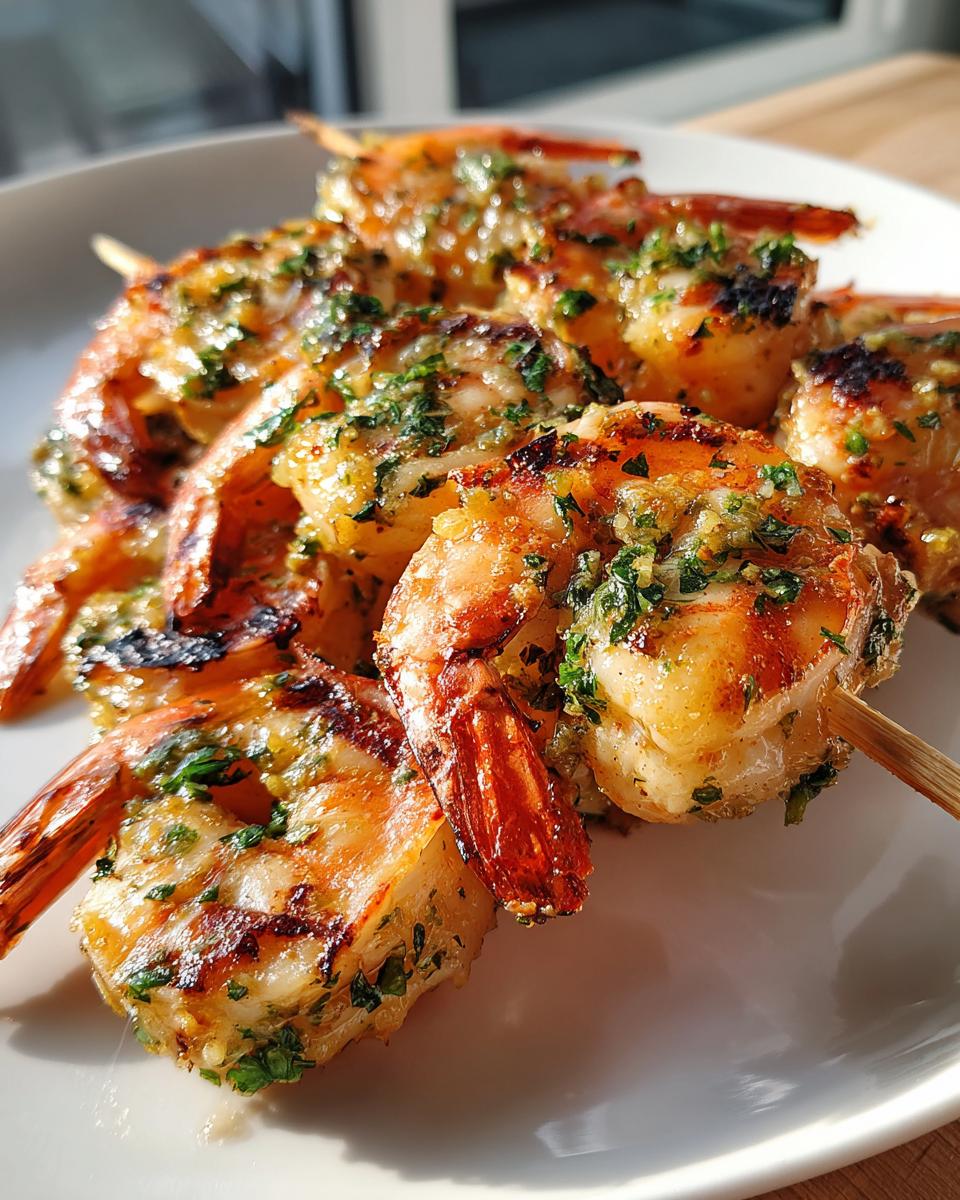 Garlic Butter Shrimp Skewers - detail 1