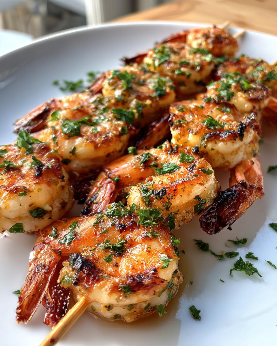 Garlic Butter Shrimp Skewers - detail 2