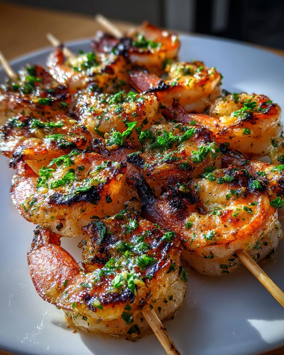 Garlic Butter Shrimp Skewers - detail 4