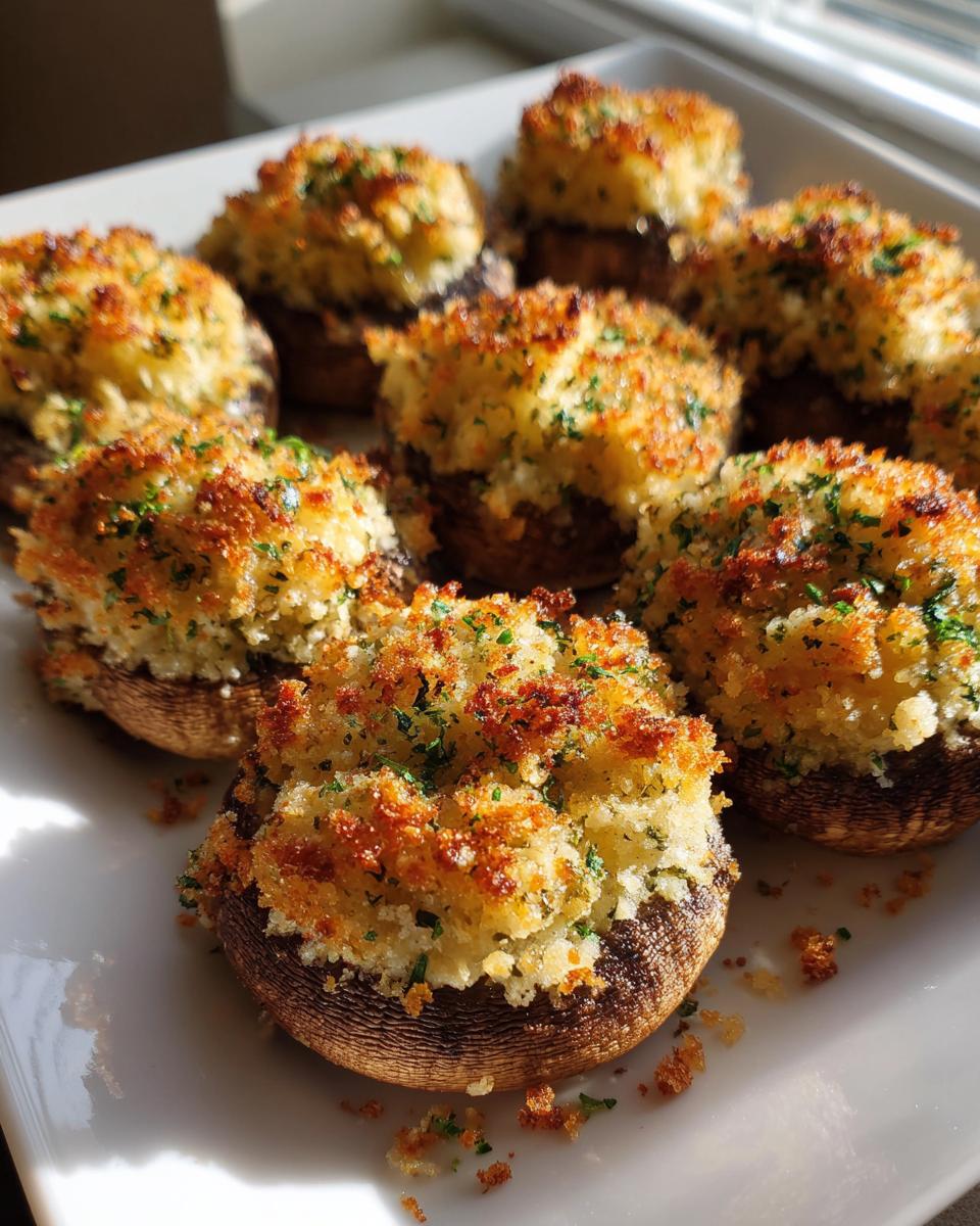 Garlic Parmesan Stuffed Mushrooms - detail 1