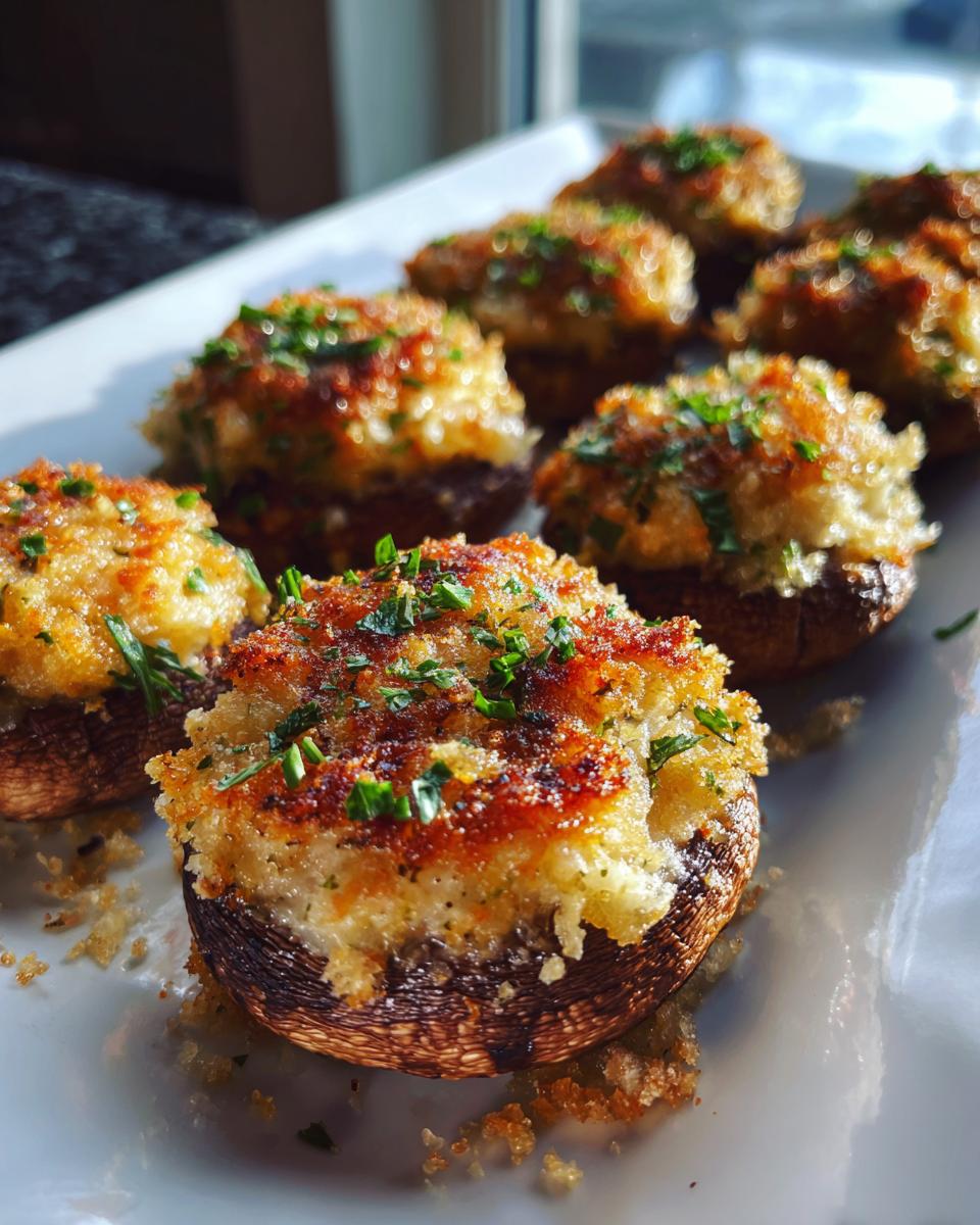 Garlic Parmesan Stuffed Mushrooms - detail 2