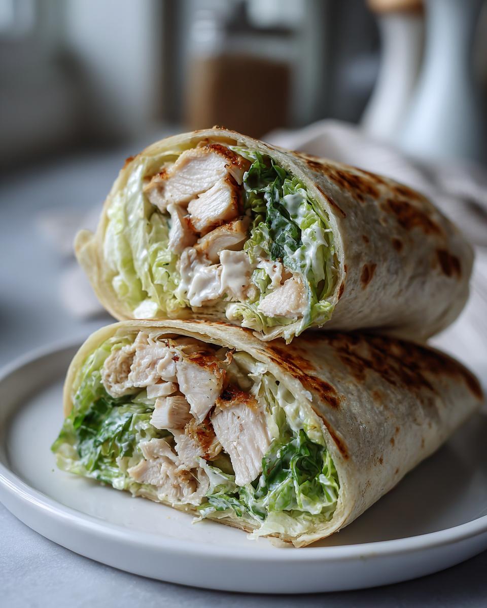 Grilled Chicken Caesar Wraps - detail 2