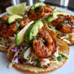 Grilled Shrimp Tacos with Cilantro Lime Slaw