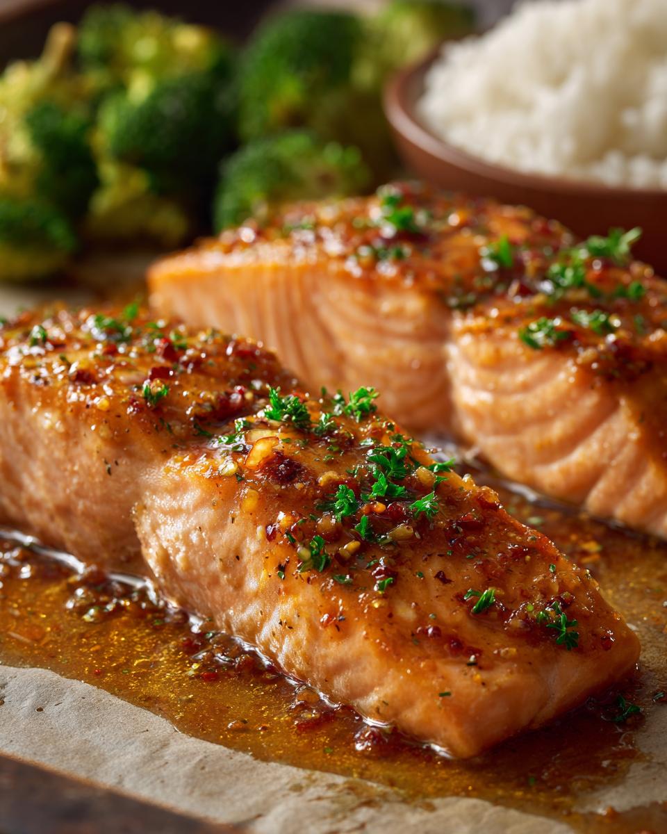 Honey Garlic Salmon - detail 3