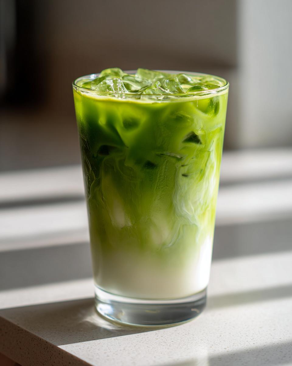 Iced Vanilla Matcha Latte - detail 2