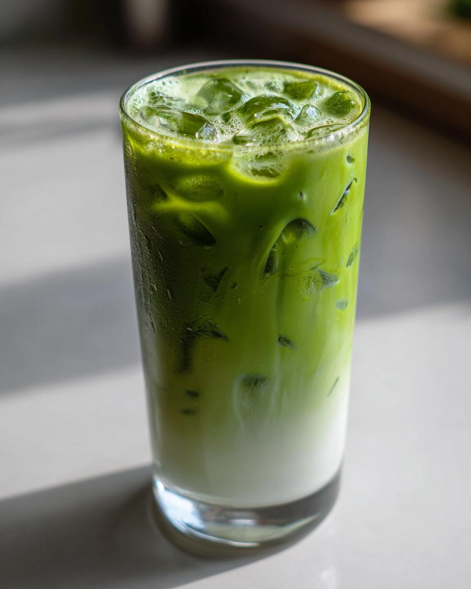 Iced Vanilla Matcha Latte - detail 3