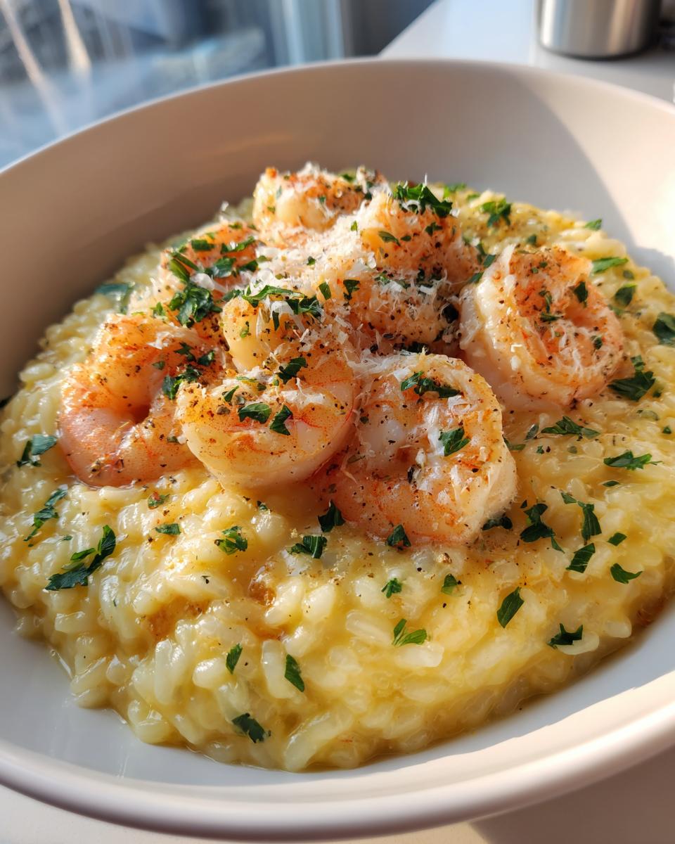 Lemon Garlic Shrimp Risotto - detail 1