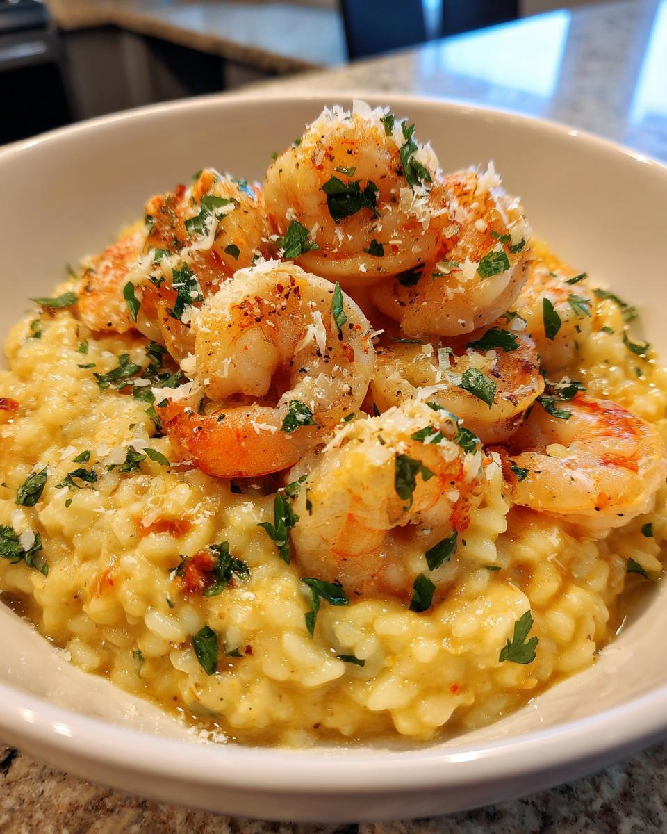 Lemon Garlic Shrimp Risotto - detail 2