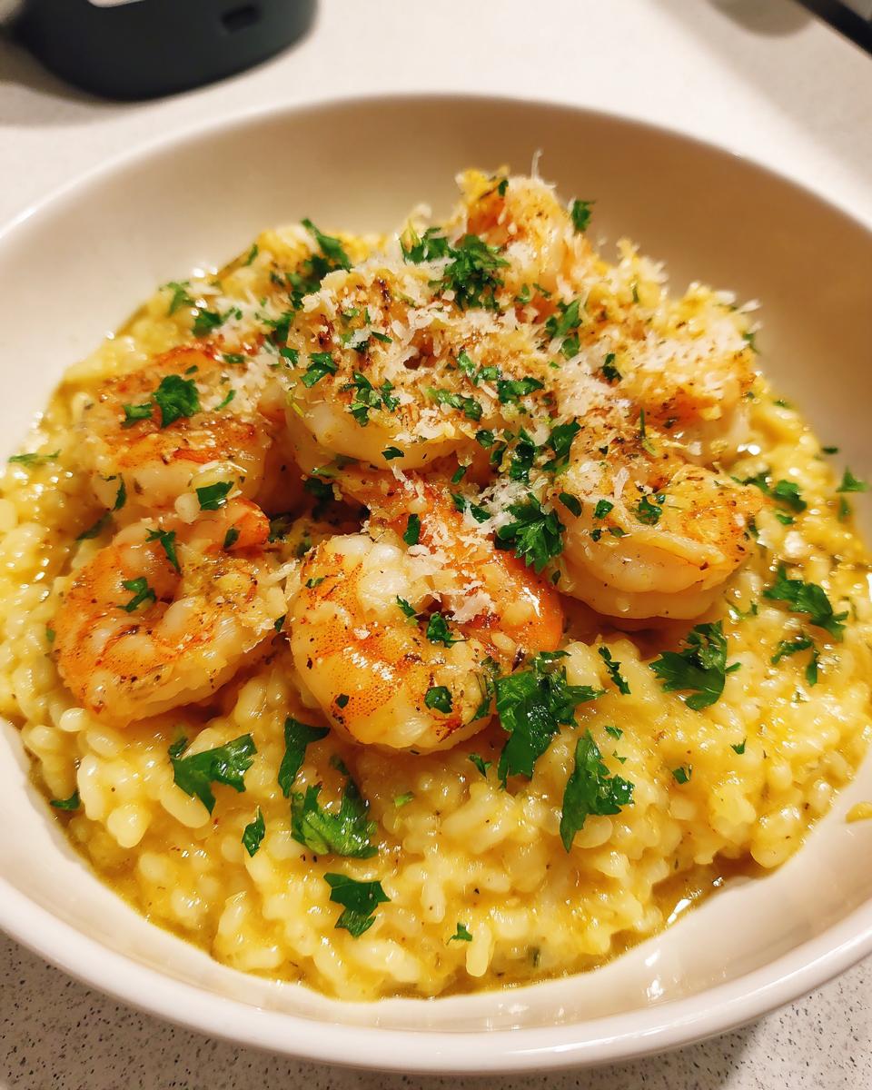 Lemon Garlic Shrimp Risotto - detail 3