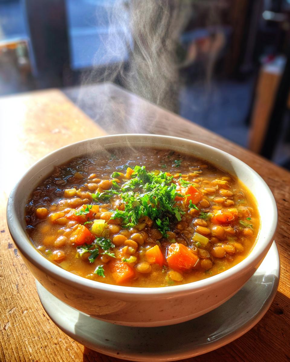 Lentil and Vegetable Soup - detail 3