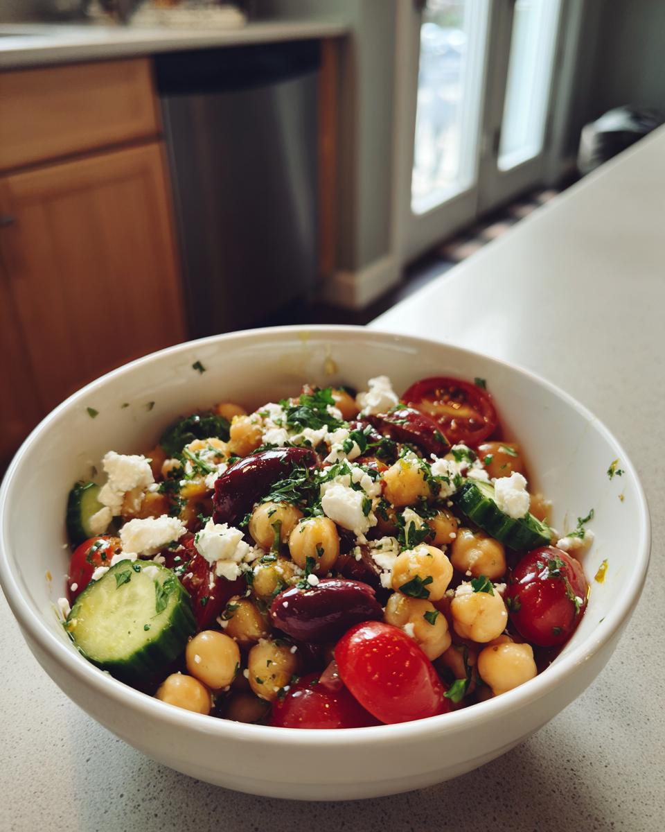 Mediterranean Chickpea Salad - detail 2