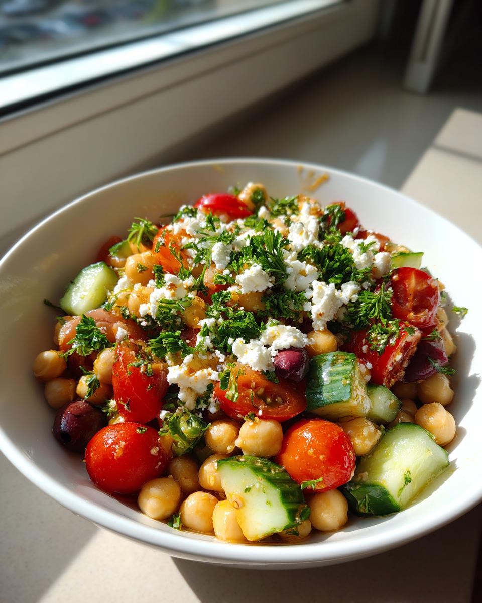 Mediterranean Chickpea Salad - detail 2
