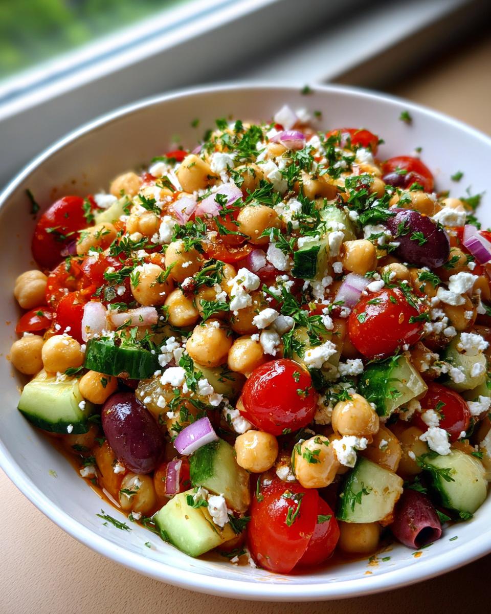 Mediterranean Chickpea Salad - detail 3