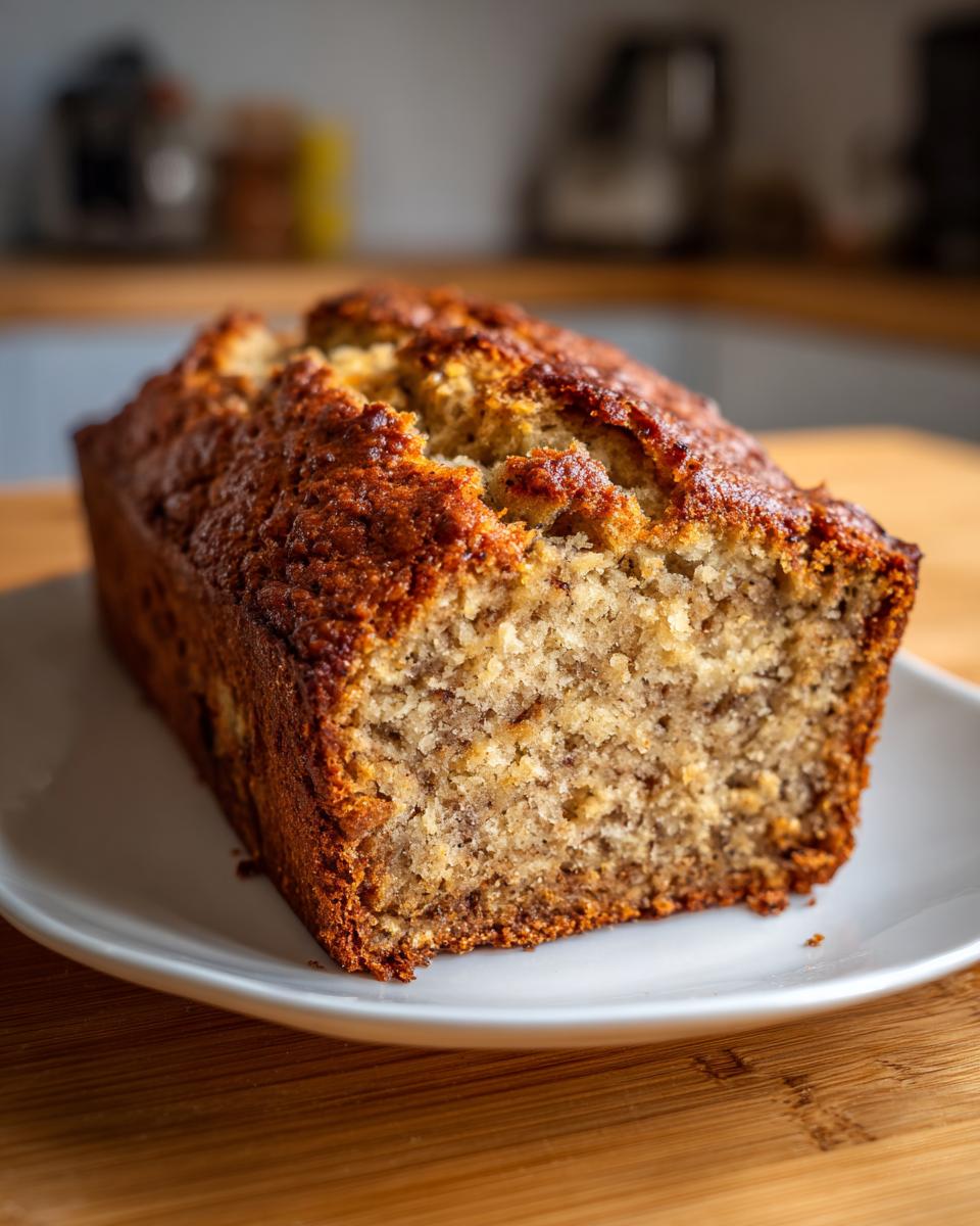Moist Banana Bread Loaf - detail 2