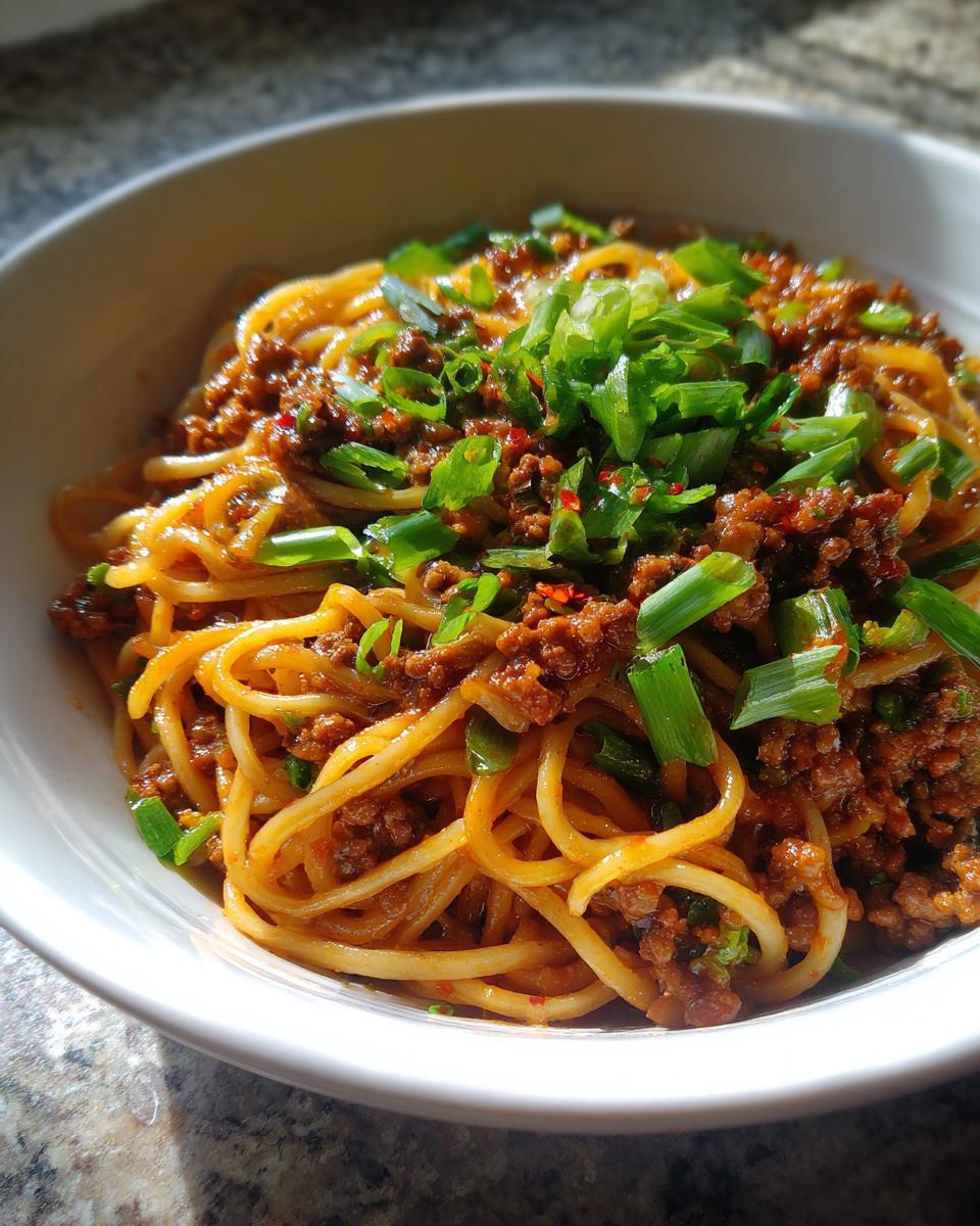 Mongolian Ground Beef Noodles - detail 3