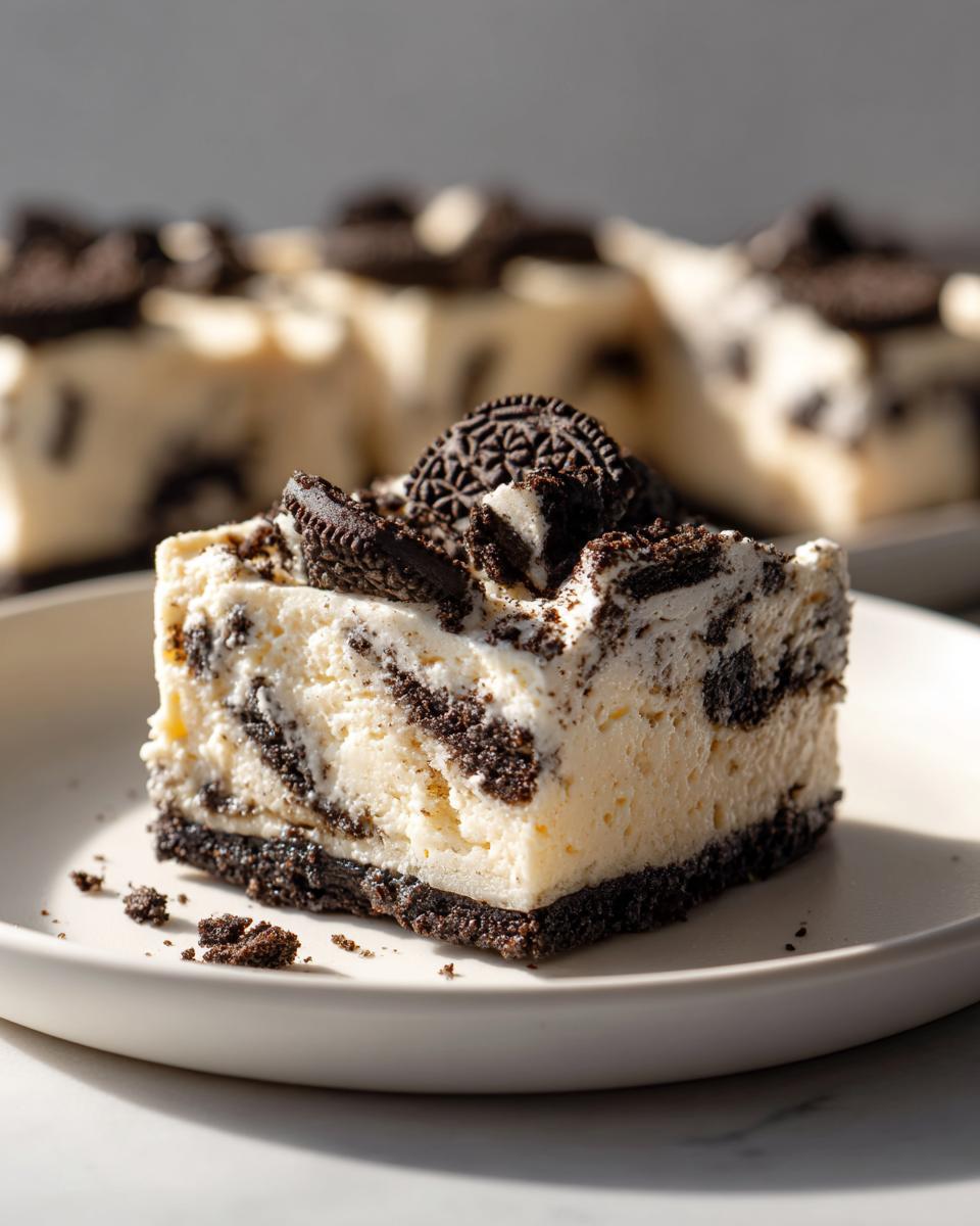 No-Bake Oreo Cheesecake Bars - detail 3