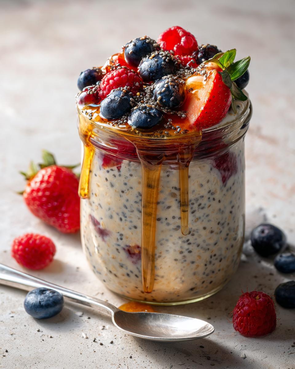 Overnight Oats with Berries & Chia - detail 2