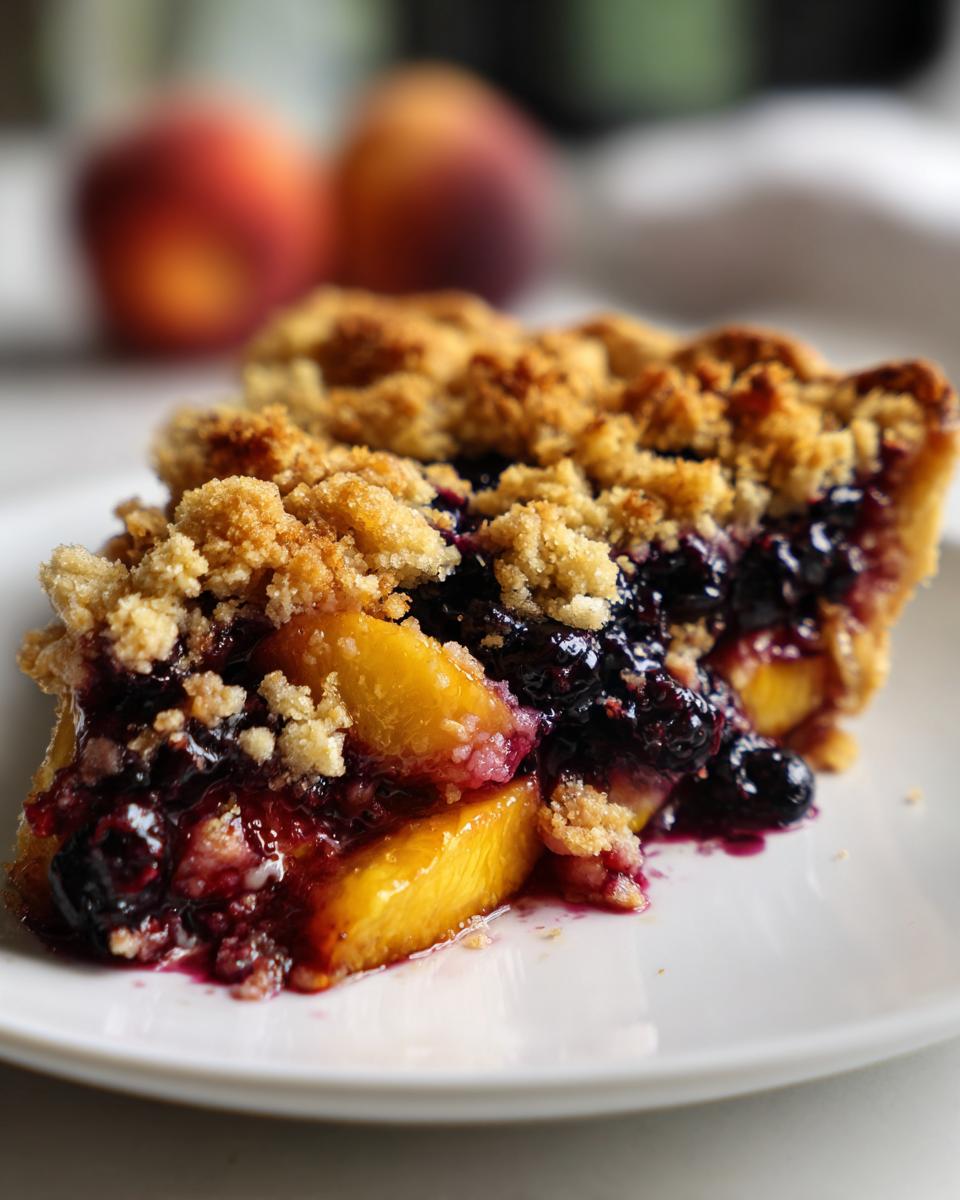 Peach-Blueberry Crumb Pie - detail 2