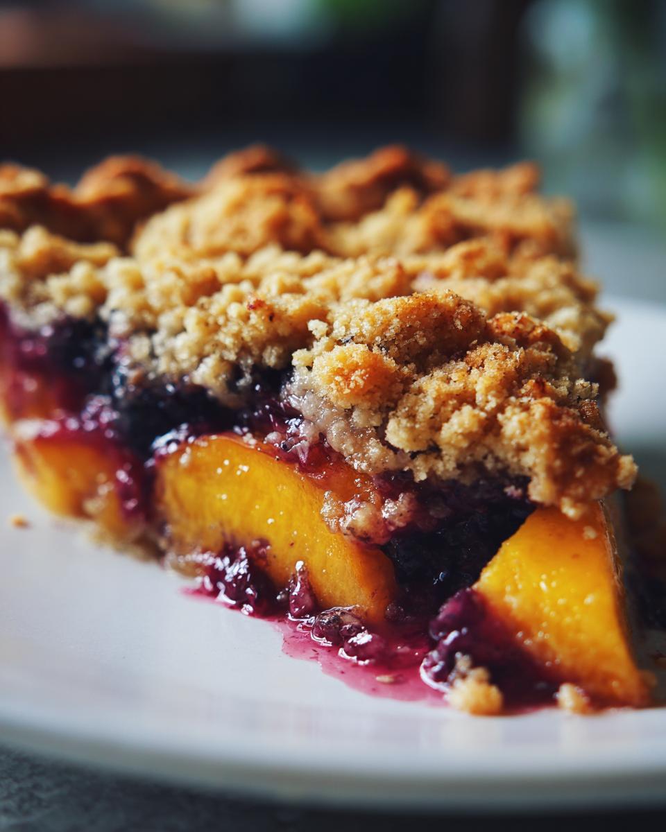 Peach-Blueberry Crumb Pie - detail 3