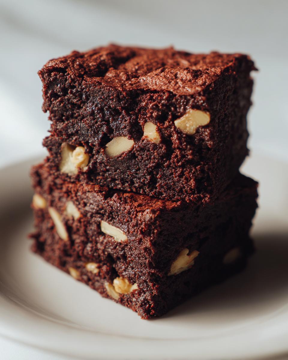 Raw Vegan Brownies with Walnuts - detail 1