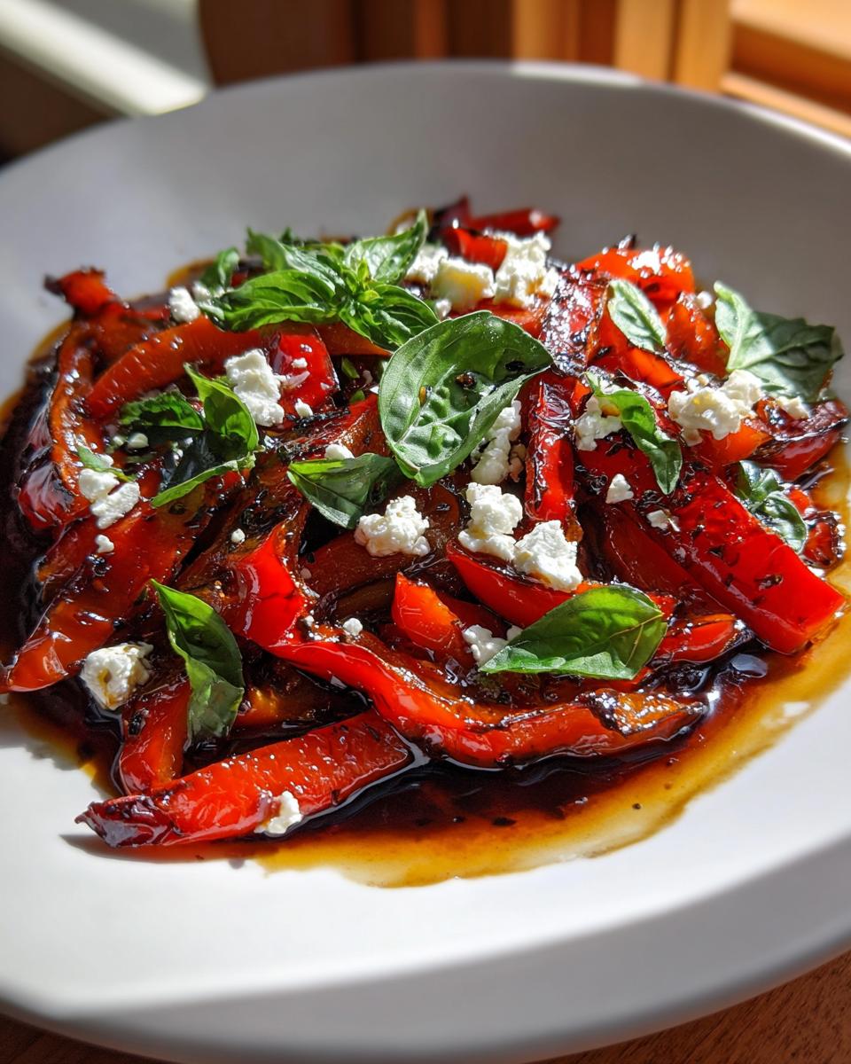 Roasted Red Pepper Salad - detail 1