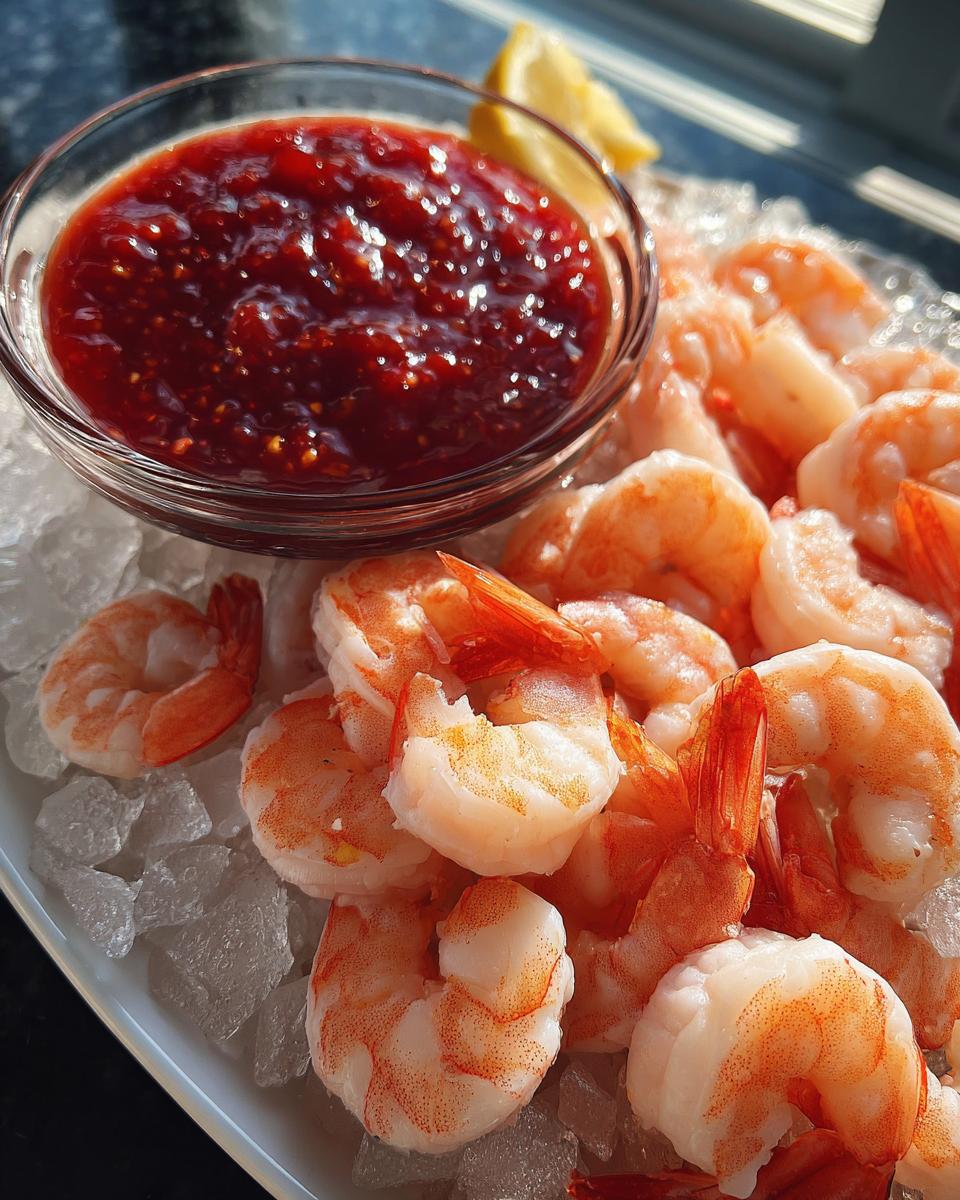 Shrimp Cocktail with Homemade Sauce - detail 2