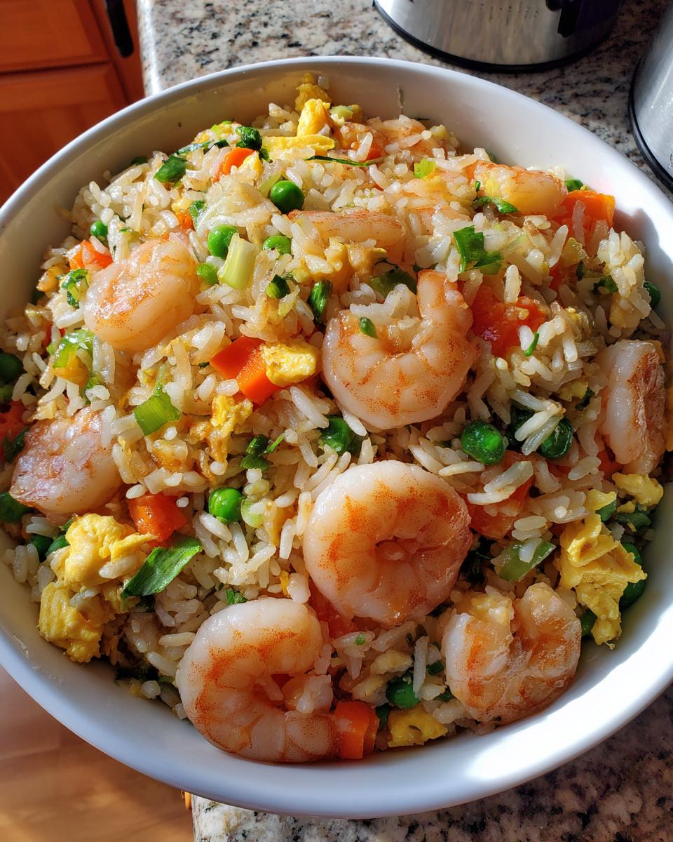 Shrimp Fried Rice with Vegetables - detail 1