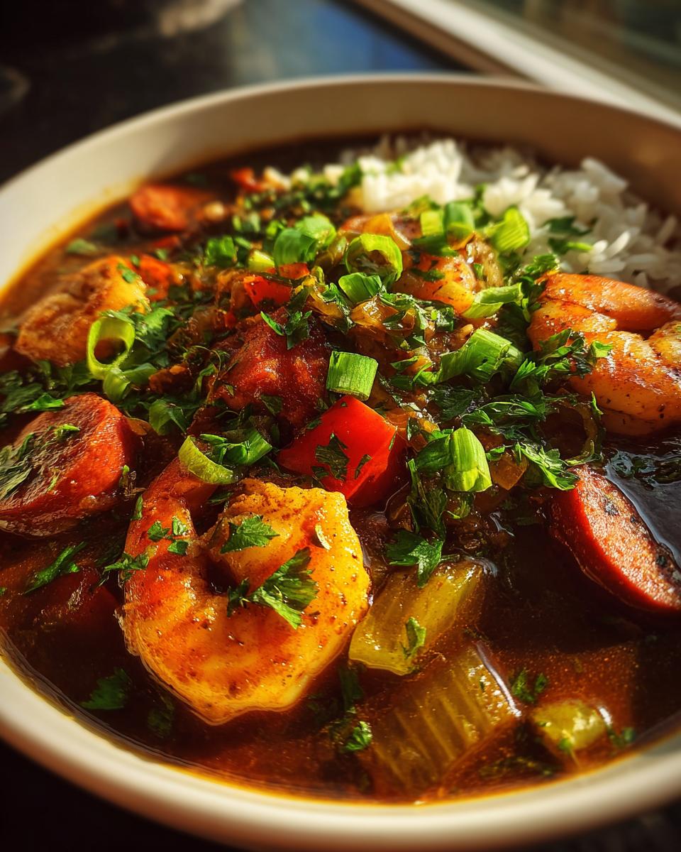 Shrimp Gumbo with Andouille Sausage - detail 2
