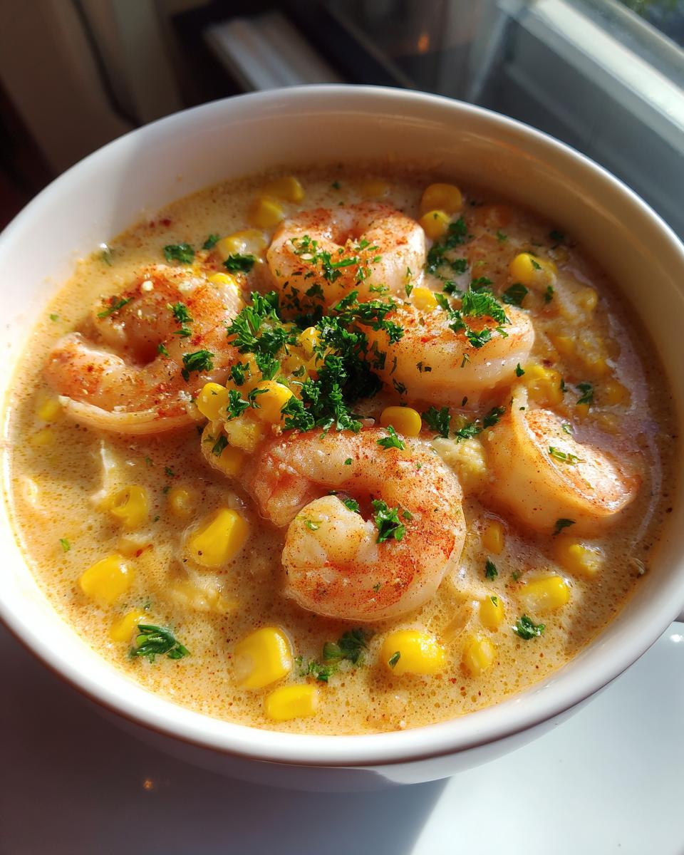 Shrimp and Corn Chowder - detail 2