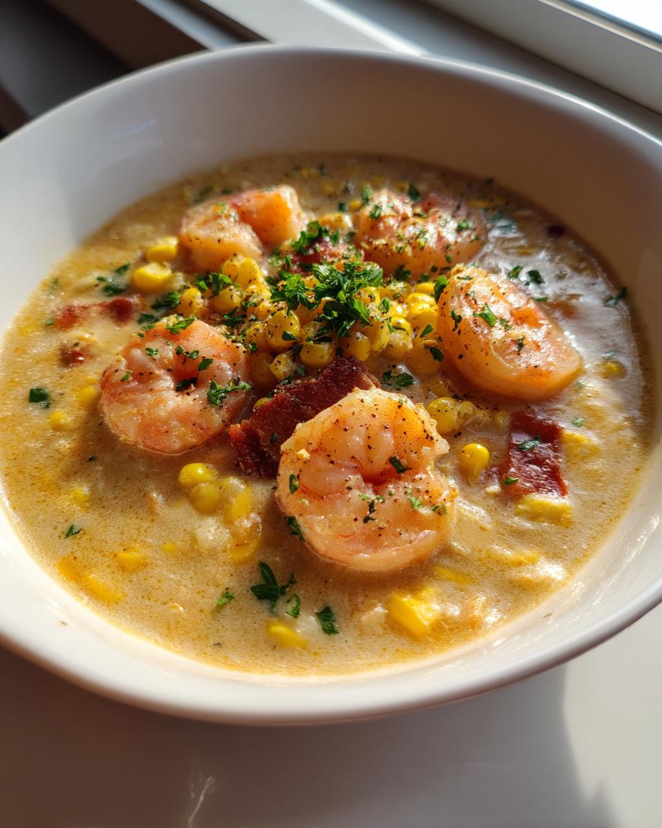 Shrimp and Corn Chowder - detail 3
