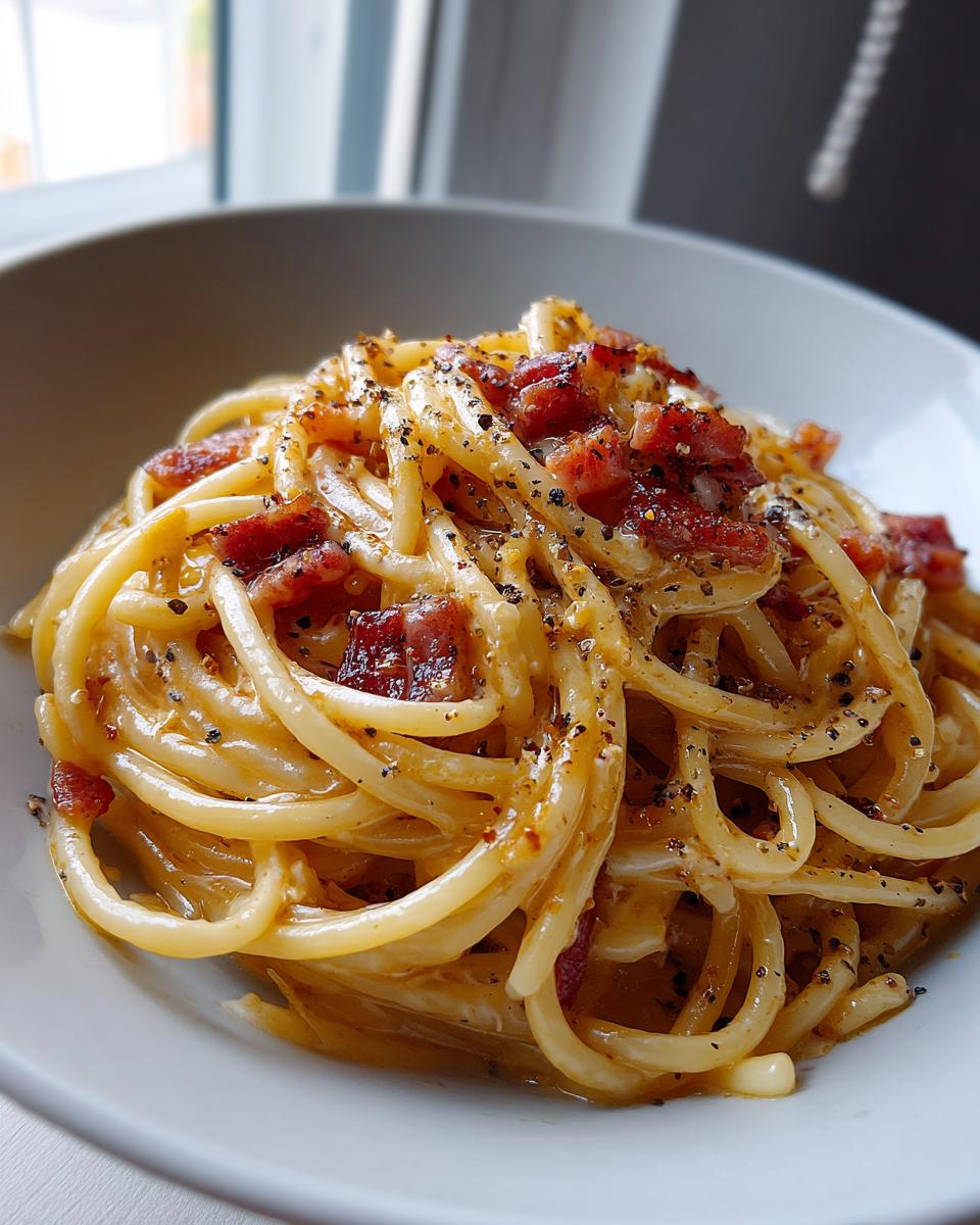 Spaghetti Carbonara - detail 1