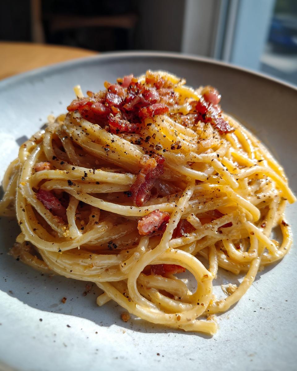 Spaghetti Carbonara - detail 3