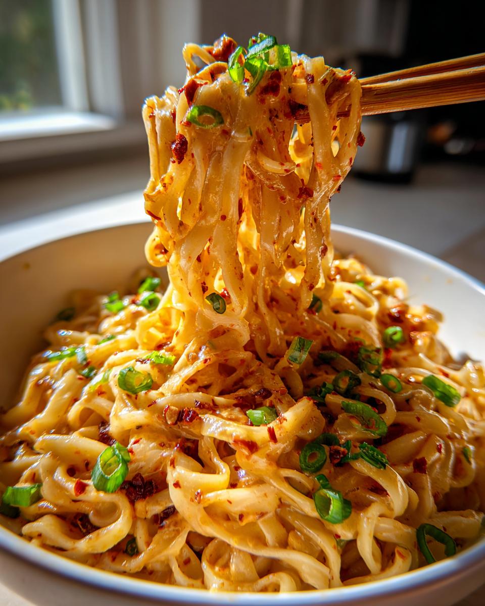 Spicy Cashew Scallion Noodles - detail 1