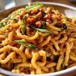 Spicy Cashew Scallion Noodles