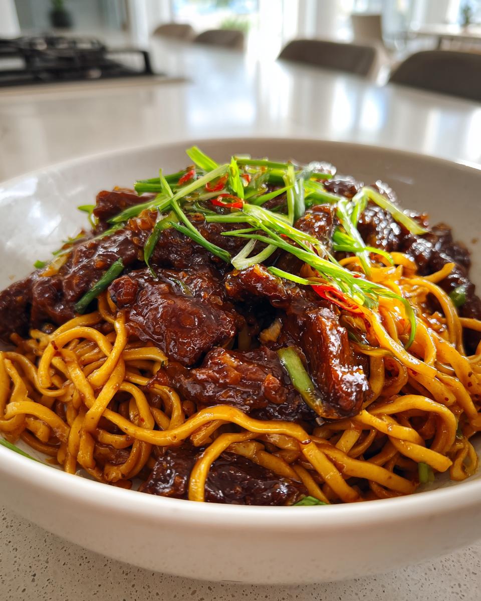 Sticky Beef Noodles - detail 1