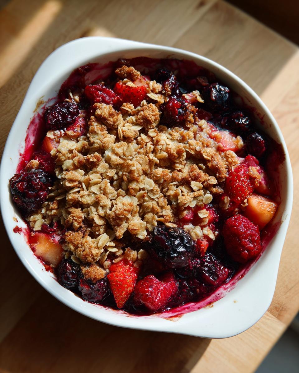 Summer Berry Stovetop Crisp - detail 1