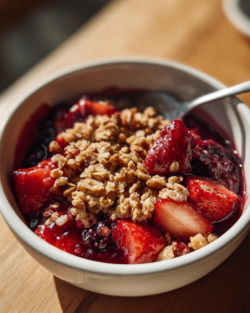 Summer Berry Stovetop Crisp - detail 2