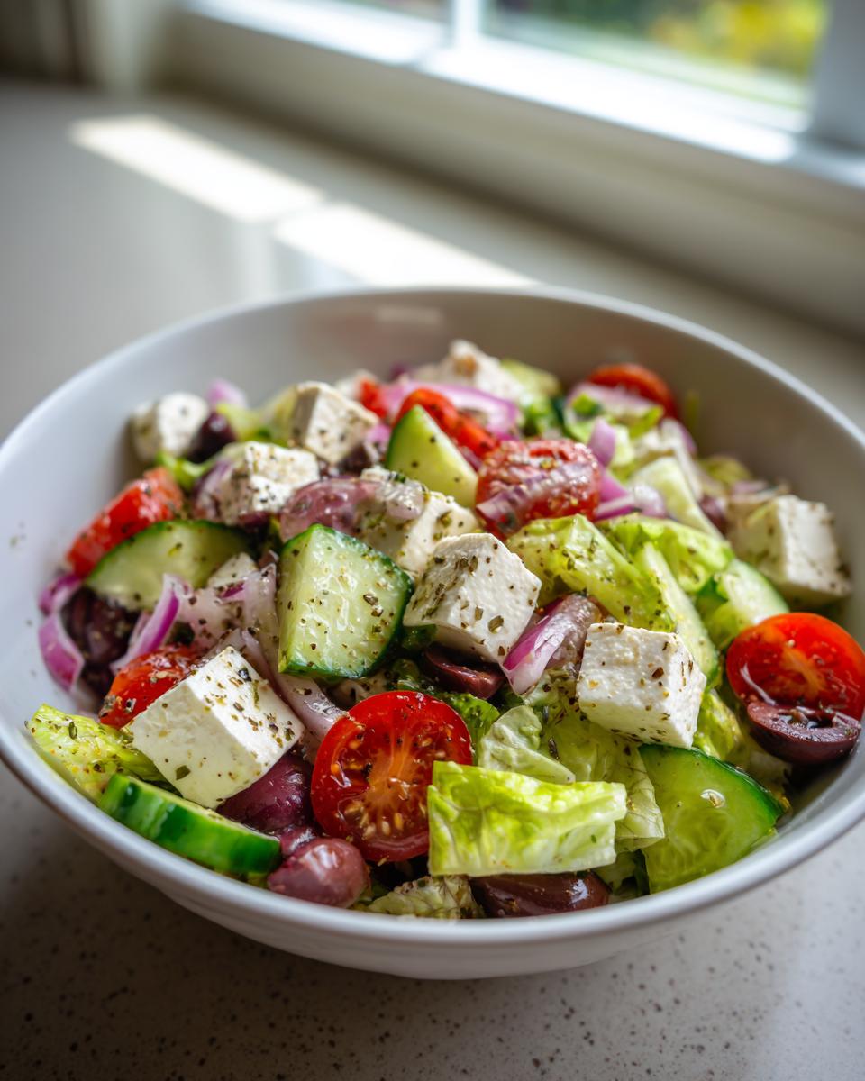 Vegan Greek Salad - detail 1