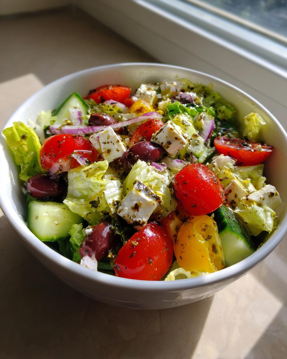 Vegan Greek Salad - detail 2