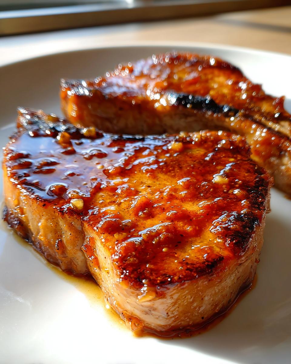 Apple Cider Glazed Pork Chops - detail 1