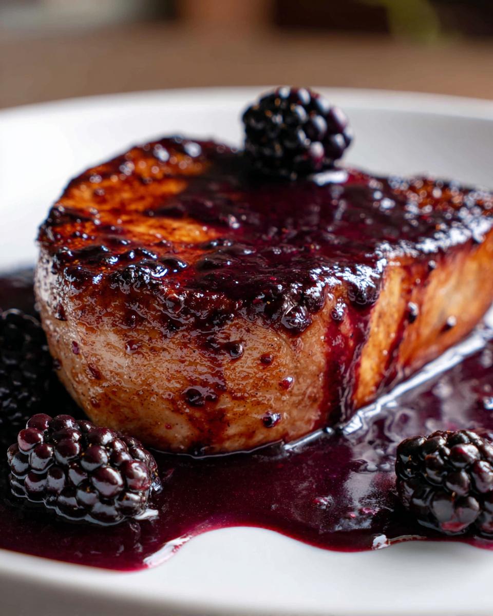 Blackberry Balsamic Pork Chops - detail 2