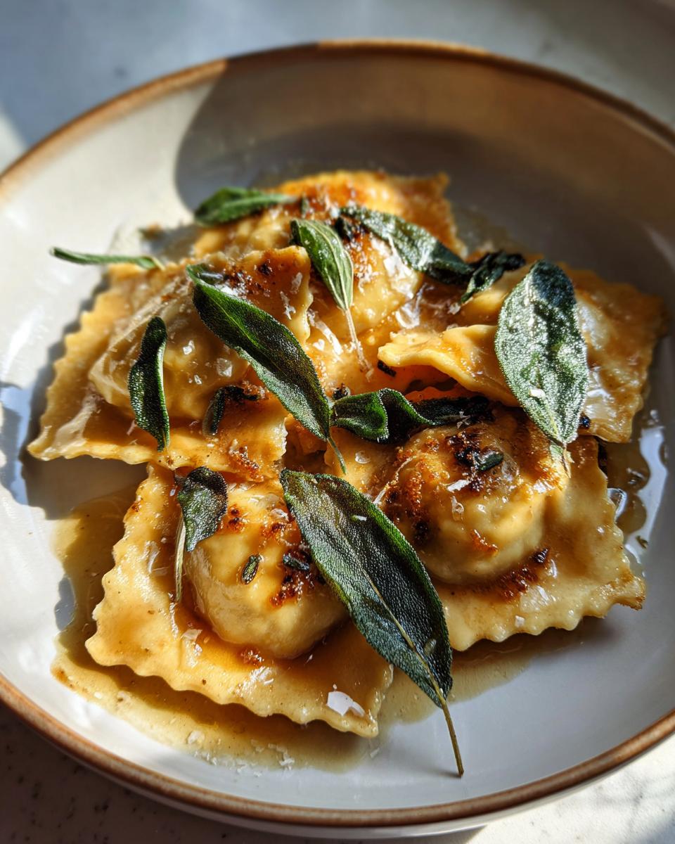 Brown Butter Sage Butternut Squash Ravioli - detail 2