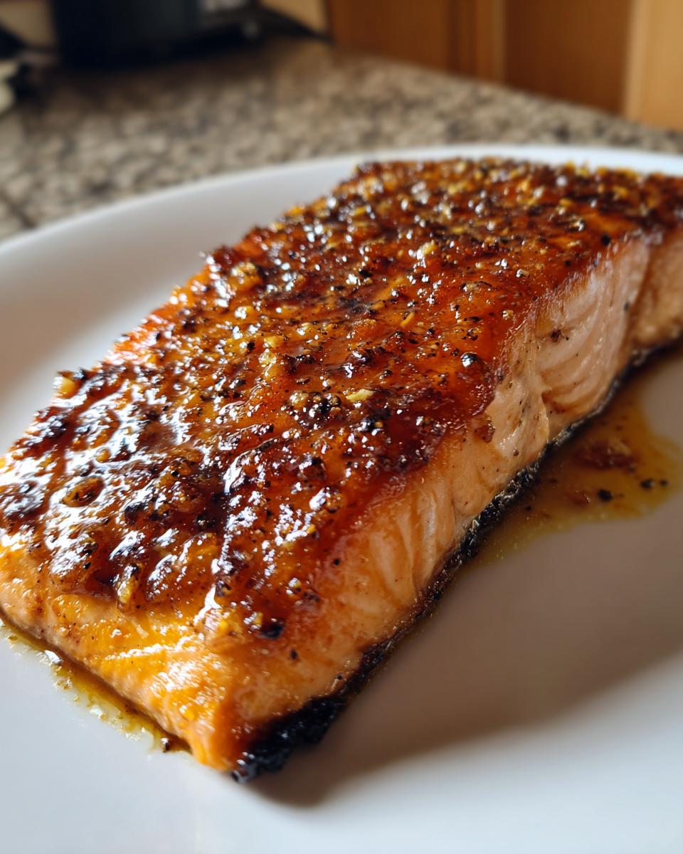 Brown Sugar Glazed Salmon - detail 1
