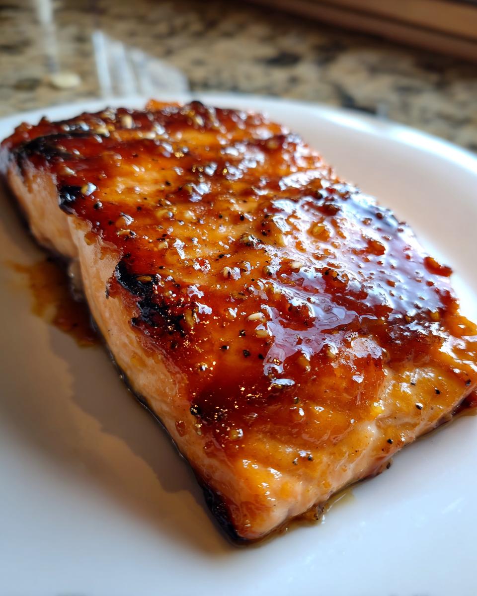 Brown Sugar Glazed Salmon - detail 2