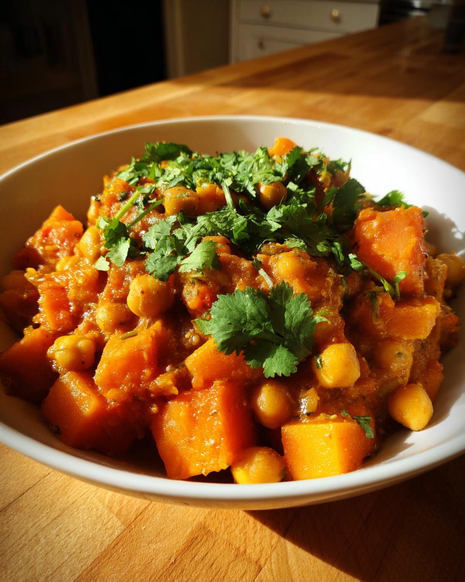 Butternut squash & chickpea curry - detail 1
