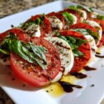 Caprese salad with balsamic glaze