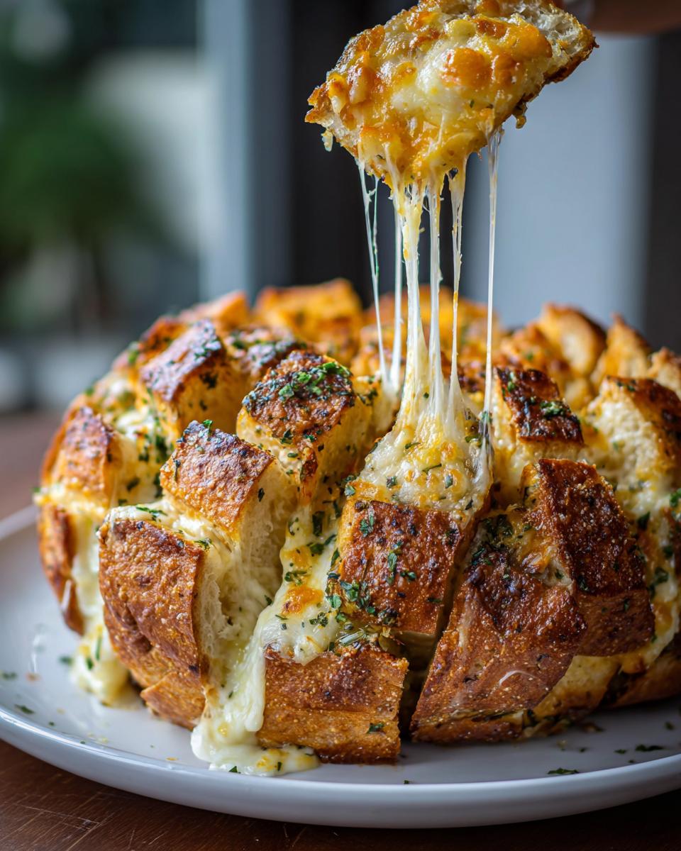 Cheesy Pull-Apart Bread - detail 3