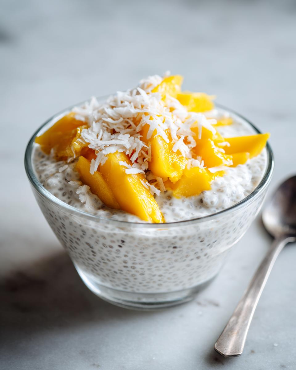 Coconut chia pudding - detail 1