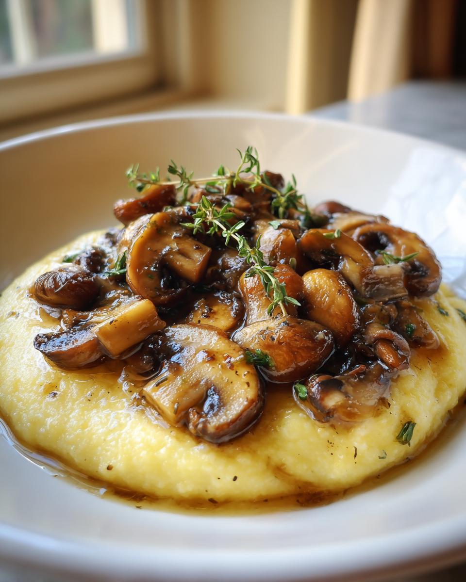 Creamy Polenta with Wild Mushrooms - detail 2